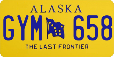 AK license plate GYM658