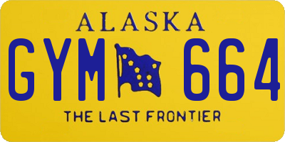 AK license plate GYM664