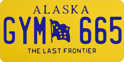 AK license plate GYM665