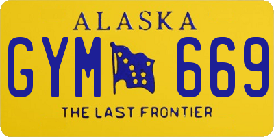 AK license plate GYM669