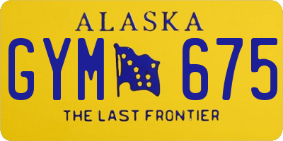AK license plate GYM675