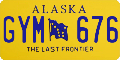 AK license plate GYM676