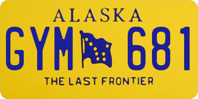 AK license plate GYM681