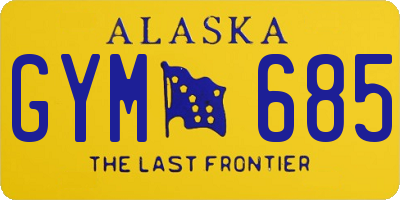 AK license plate GYM685