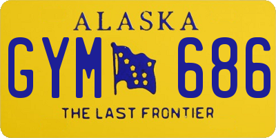 AK license plate GYM686