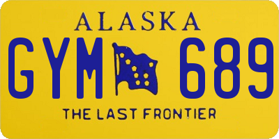 AK license plate GYM689