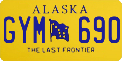 AK license plate GYM690
