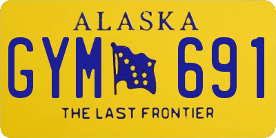 AK license plate GYM691