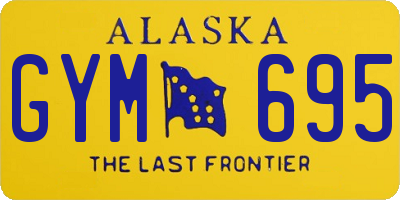 AK license plate GYM695