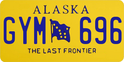 AK license plate GYM696