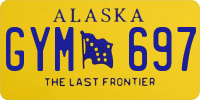 AK license plate GYM697