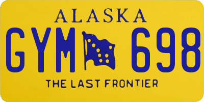 AK license plate GYM698