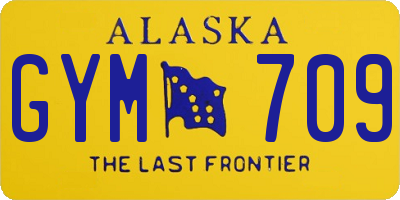 AK license plate GYM709