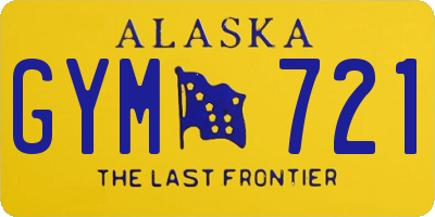 AK license plate GYM721