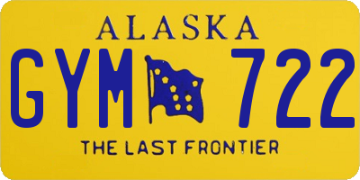 AK license plate GYM722