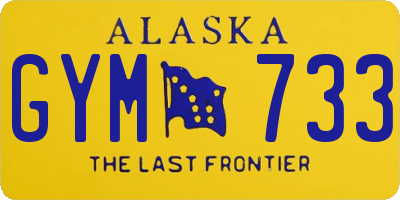 AK license plate GYM733