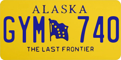 AK license plate GYM740