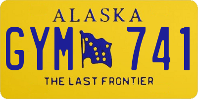 AK license plate GYM741