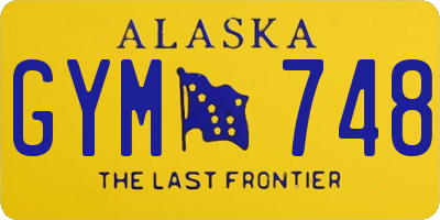 AK license plate GYM748