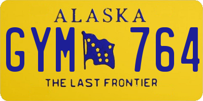 AK license plate GYM764