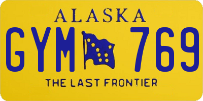 AK license plate GYM769