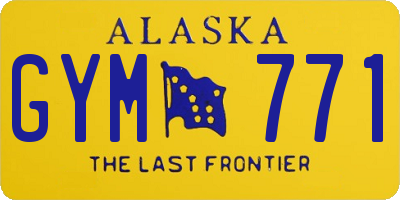 AK license plate GYM771