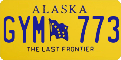 AK license plate GYM773