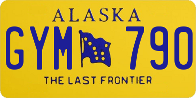 AK license plate GYM790