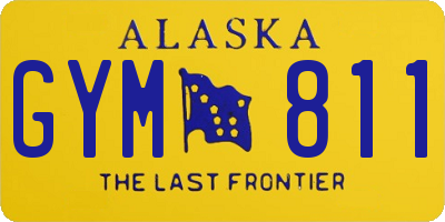 AK license plate GYM811