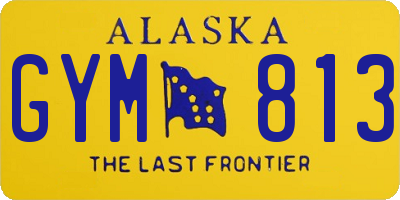 AK license plate GYM813