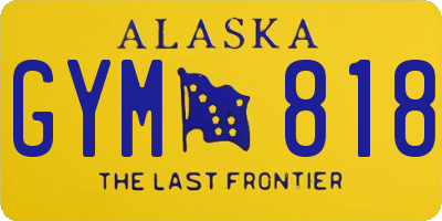 AK license plate GYM818