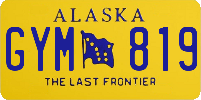 AK license plate GYM819