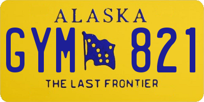 AK license plate GYM821