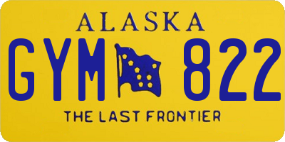 AK license plate GYM822