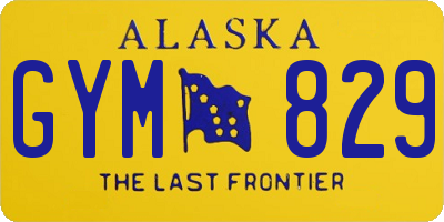 AK license plate GYM829