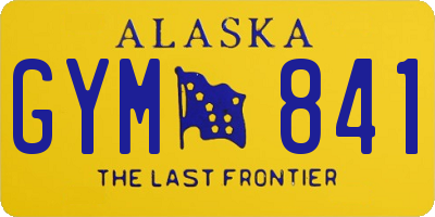 AK license plate GYM841
