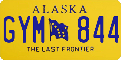 AK license plate GYM844