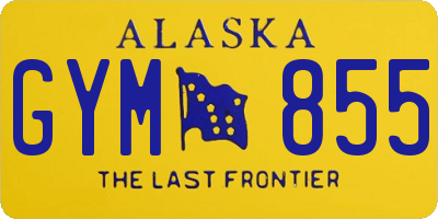 AK license plate GYM855