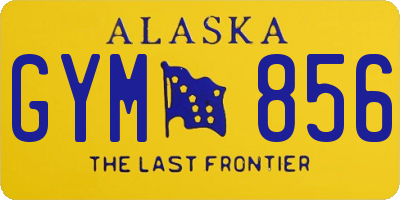 AK license plate GYM856