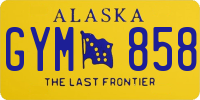 AK license plate GYM858