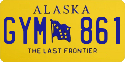 AK license plate GYM861