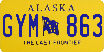 AK license plate GYM863