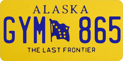 AK license plate GYM865