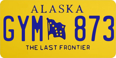 AK license plate GYM873