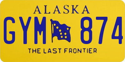 AK license plate GYM874