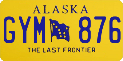 AK license plate GYM876