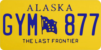 AK license plate GYM877