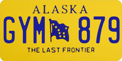 AK license plate GYM879