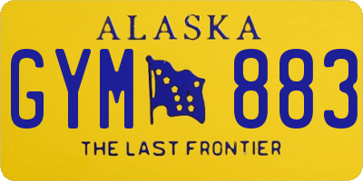 AK license plate GYM883