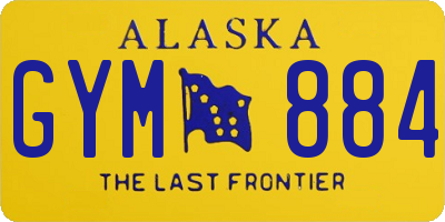 AK license plate GYM884